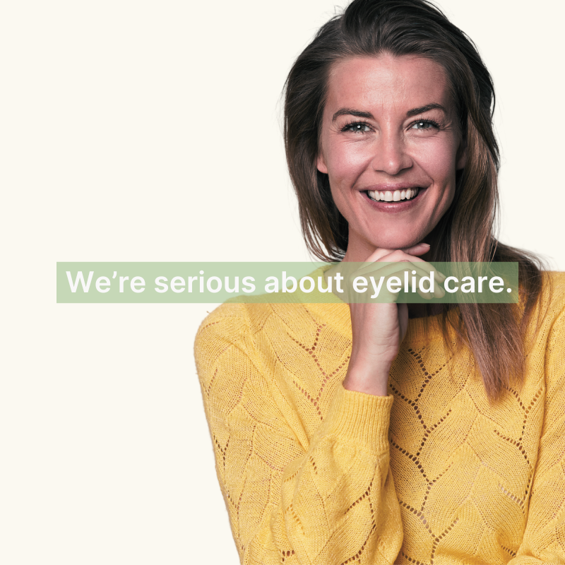 image showing a tagline which indicates we are serious about eyelid care for example blepharitis 