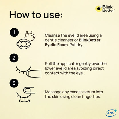 BetterLids CicaRoller+ - Cooling Relief for Puffy, Tired Eyes
